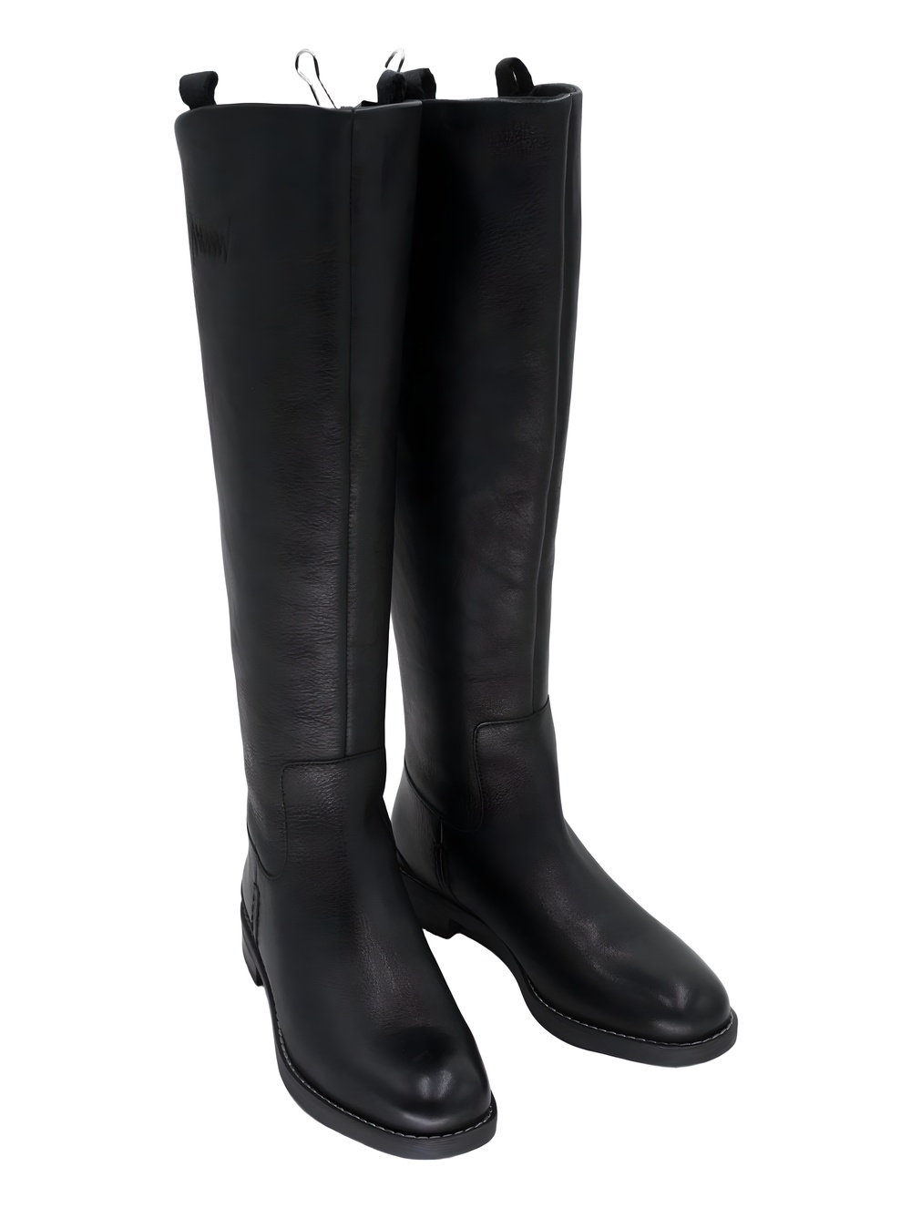 Franco Sarto Meyer Womens Knee High Riding Boots Black Leather Size 6.5M